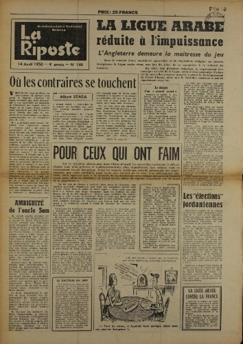La Riposte N°148 (14 avr. 1950)